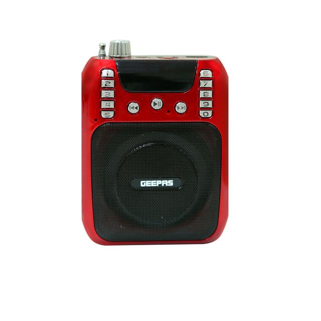 سبيكر محمول مع مايك قابل لإعادة الشحن Rechargeable Mini Speaker With Mic - Geepas - SW1hZ2U6NDU3MzE2