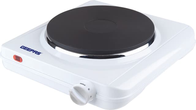 موقد كهربائي ( 1500W ) - ابيض Geepas - Single Hot Plate With Thermostat Control