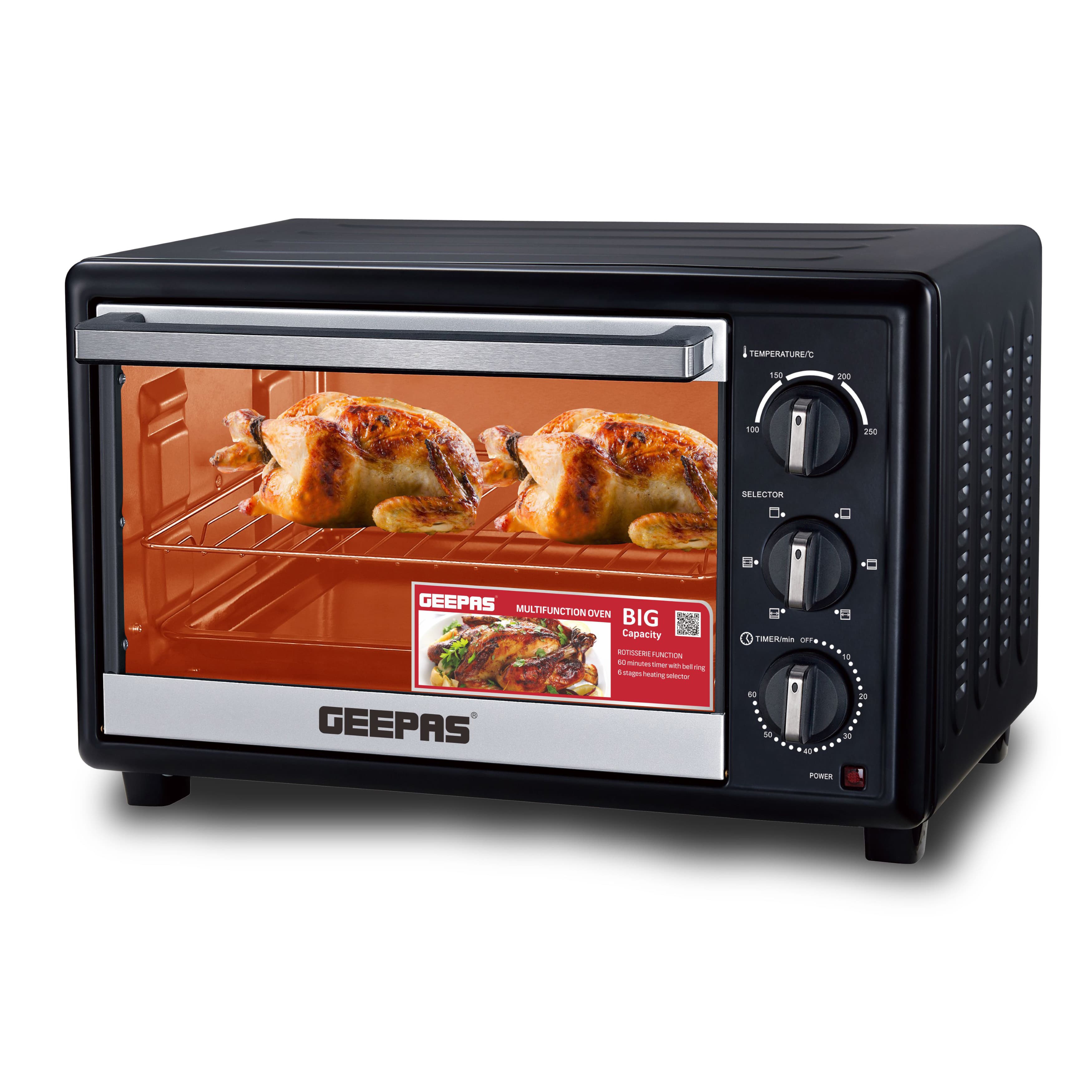 فرن كهربائي بسعة 10 لتر Geepas Electric Oven With Rotisserie