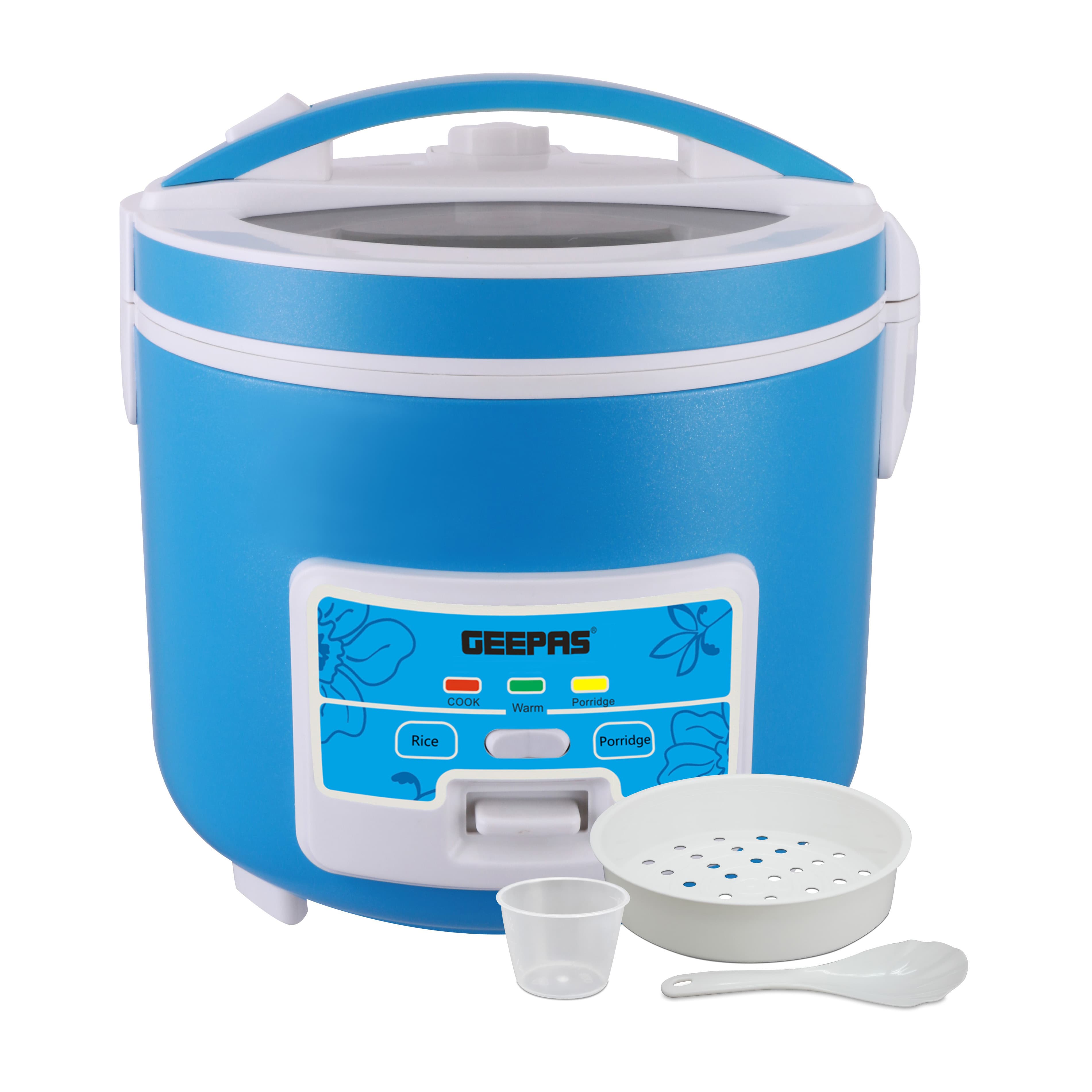 قدر الأرز الكهربائي بقوة 500 واط وبسعة 1.8 لتر Multifunctional Rice Cooker With Porridge Function - Geepas