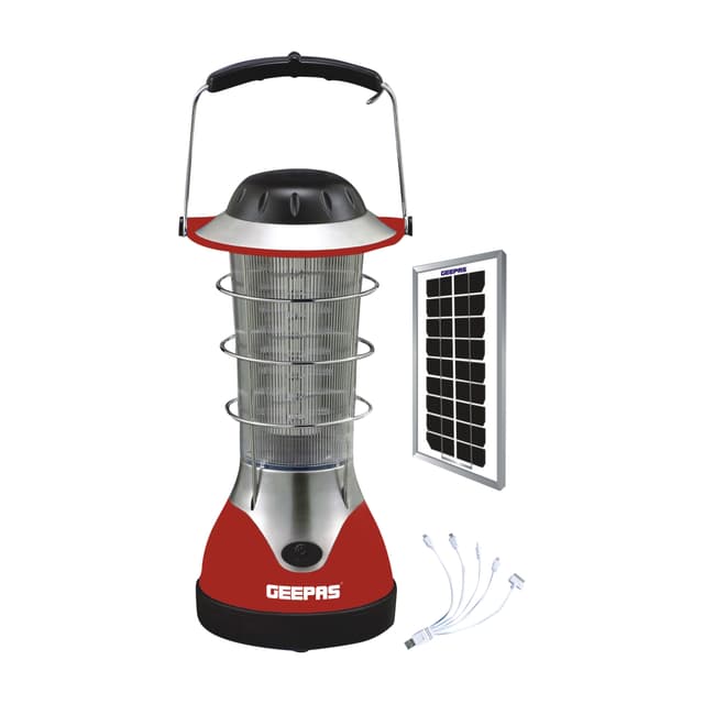 فانوس ( يعمل بالطاقة الشمسية ) مع شاحن Geepas - Solar Emergency Lantern