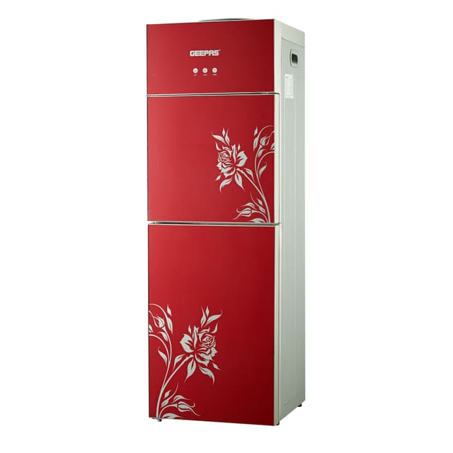 مبرد مياه كهربائي Hot & Cold Water Dispenser With Cabinet - Geepas - 303102