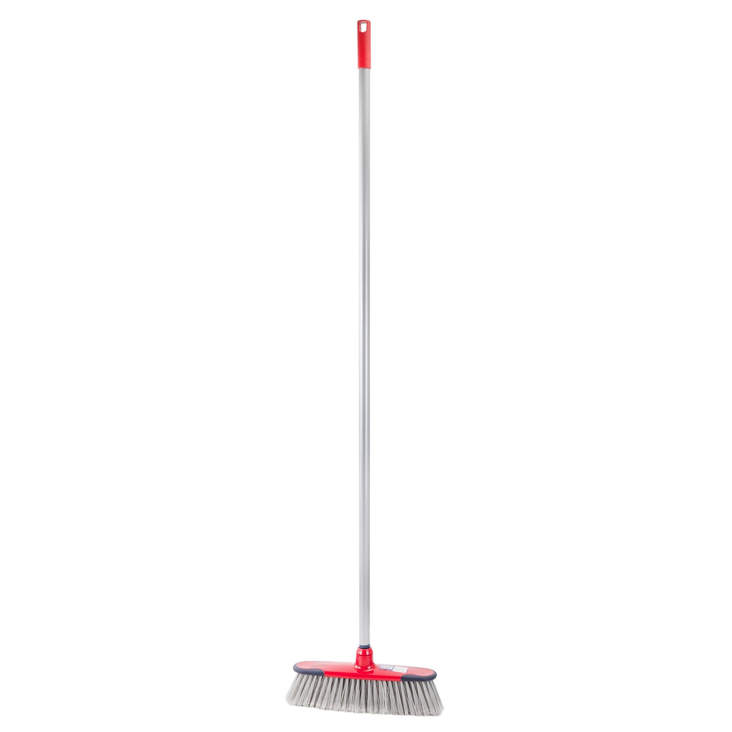 Royalford One Click Series Long Floor Broom - Upright Long Handle Broom With Synthetic Stiff Bristle