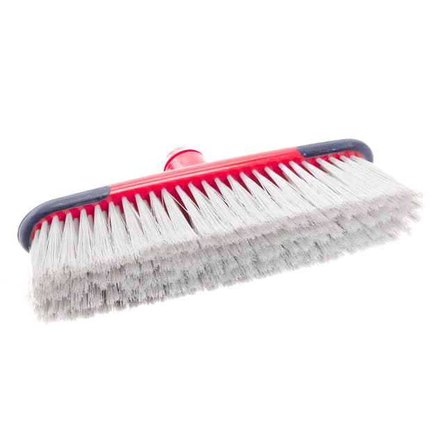 Royalford One Click Series Long Floor Broom - Upright Long Handle Broom With Synthetic Stiff Bristle