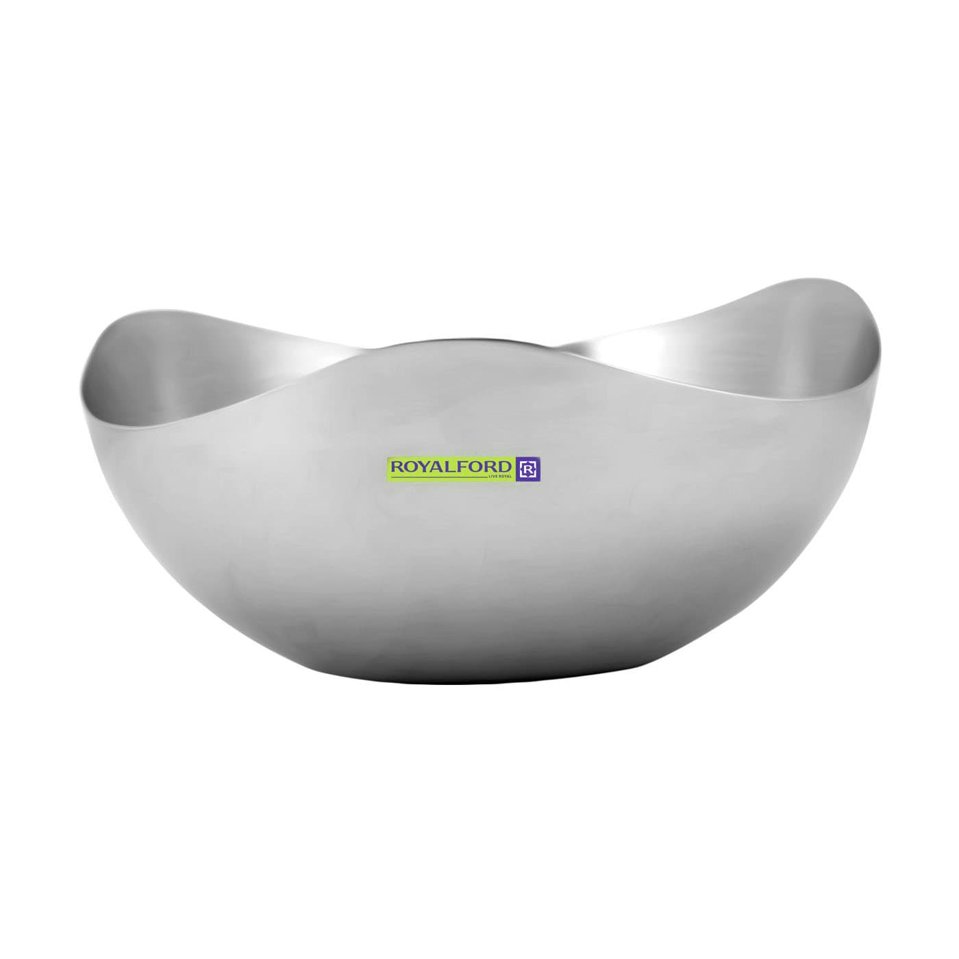 وعاء 3 زاويا ستانلس إستيل 19 سم من رويال فورد Royalford Stainless Steel 3 Cornerbowl