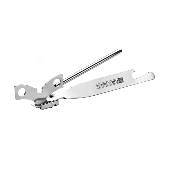 فتاحة علب ستانلس ستيل مطلية بالكروم Royalford - Chrome Plated Carbon Steel Opener