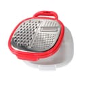 Delcasa Large Box Grater 3 In 1 Cheese Grater For Kitchen With Storage Container 3 Blade Non-Stick