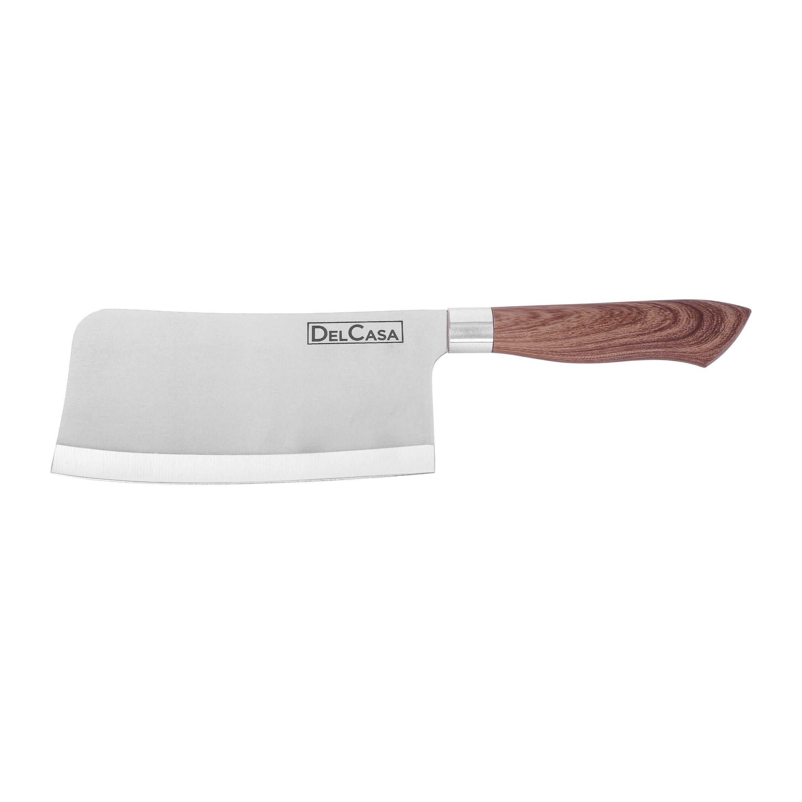 Delcasa Kitchen Cleaver Knife - All Purpose Small Kitchen Knife - Ultra Sharp Stainless Steel Blade