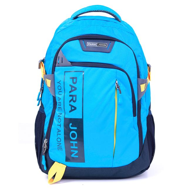 شنطة ظهر متعددة الإستخدامات قياس 19 إنش لون أزرق Backpack, 19'' Travel Laptop Backpack Hiking Travel Camping Backpack - PARA JOHN - SW1hZ2U6NDUzNzc1