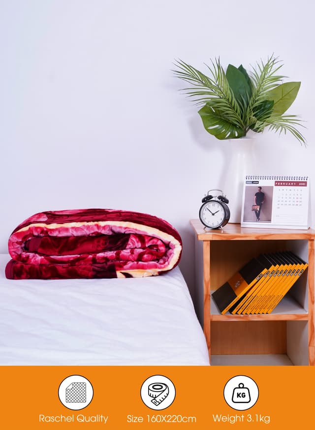 PARRY LIFE Spinacho Single Ply Embossed Blanket 160X220