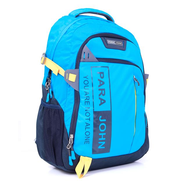 شنطة ظهر متعددة الإستخدامات قياس 19 إنش لون أزرق Backpack, 19'' Travel Laptop Backpack Hiking Travel Camping Backpack - PARA JOHN - SW1hZ2U6NDUzNzc5