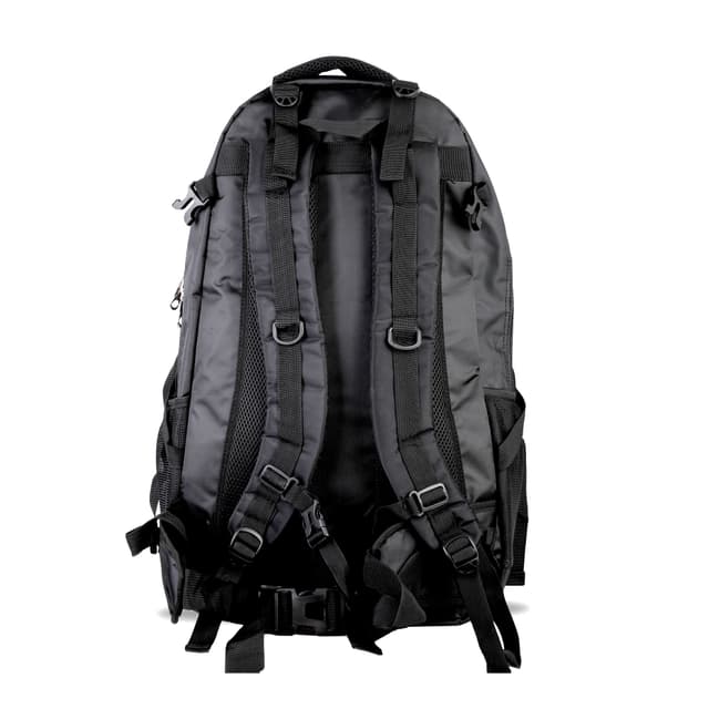 شنطة ظهر للتخييم بسعة 65 ليتر لون أسود Hiking Backpack 65L Mountain Camping Trekking Daypack Gear - PARA JOHN
