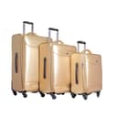 طقم حقائب سفر جلد 3 حقائب بعجلات دوارة (20 ، 24 ، 28) بوصة ذهبي PARA JOHN - PJTR3022 Buffalos 3 Pcs Trolley Luggage Set, Golden - 294882