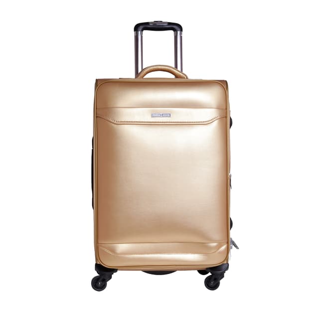 طقم حقائب سفر جلد 3 حقائب بعجلات دوارة (20 ، 24 ، 28) بوصة ذهبي PARA JOHN - PJTR3022 Buffalos 3 Pcs Trolley Luggage Set, Golden - 190119