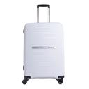 طقم حقائب سفر 3 حقائب مادة PP بعجلات دوارة (20 ، 24 ، 28) بوصة أبيض PARA JOHN - Travel Luggage Suitcase Set of 3 - Trolley Bag, Carry On Hand Cabin Luggage Bag - Lightweight - SW1hZ2U6NDM4MDE3