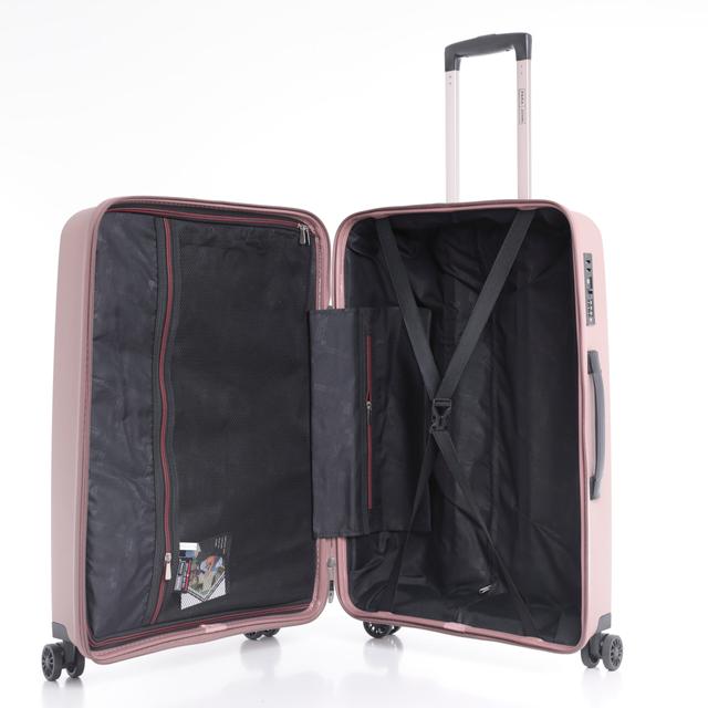 طقم حقائب سفر 3 حقائب مادة PP بعجلات دوارة (20 ، 24 ، 28) بوصة لون القهوة PARA JOHN - Travel Luggage Suitcase Set of 3 - Trolley Bag, Carry On Hand Cabin Luggage Bag - Lightweight (20 ، 24 ، 28) inch - SW1hZ2U6NDM3Nzk4