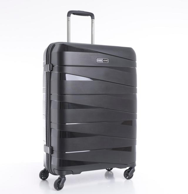 طقم حقائب سفر 3 حقائب مادة ABS بعجلات دوارة (20 ، 24 ، 28) بوصة أسود PARA JOHN - Travel Luggage Suitcase Set of 3 - Trolley Bag, Carry On Hand Cabin Luggage Bag - Lightweight (20 ، 24 ، 28) inch - SW1hZ2U6NDM3NjQ3