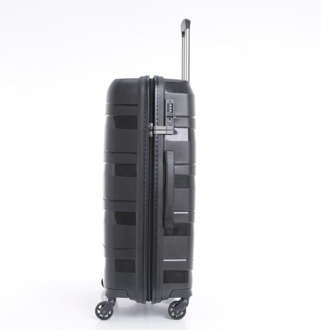 طقم حقائب سفر 3 حقائب مادة ABS بعجلات دوارة (20 ، 24 ، 28) بوصة أسود PARA JOHN - Travel Luggage Suitcase Set of 3 - Trolley Bag, Carry On Hand Cabin Luggage Bag - Lightweight (20 ، 24 ، 28) inch - SW1hZ2U6NDM3NjQ5