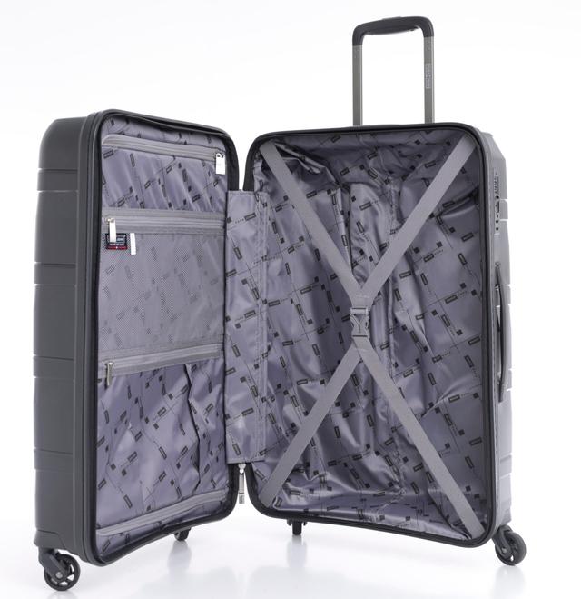 طقم حقائب سفر 3 حقائب مادة ABS بعجلات دوارة (20 ، 24 ، 28) بوصة أسود PARA JOHN - Travel Luggage Suitcase Set of 3 - Trolley Bag, Carry On Hand Cabin Luggage Bag - Lightweight (20 ، 24 ، 28) inch - SW1hZ2U6NDM3NjUx