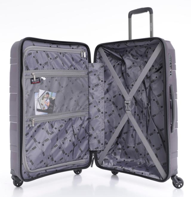 طقم حقائب سفر 3 حقائب مادة ABS بعجلات دوارة (20 ، 24 ، 28) بوصة بنفسجي PARA JOHN -Travel Luggage Suitcase Set of 3 - Trolley Bag, Carry On Hand Cabin Luggage Bag – Lightweight (20 ، 24 ، 28) inch - SW1hZ2U6NDM3OTgy