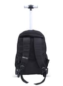 شنطة ظهر قياس 20 إنش مع عجلات لون أسود  Rolling Wheeled Backpack, 20’’ Business Travel Laptop Backpack - PARA JOHN