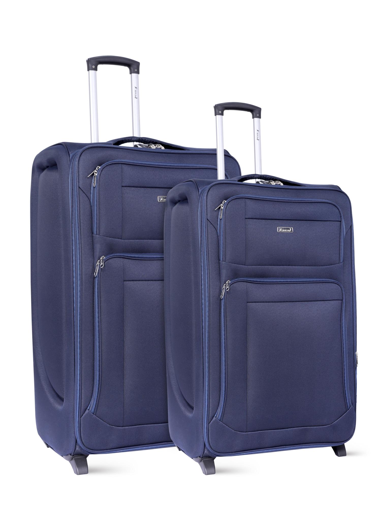 شنطة سفر (حقيبة سفر) عدد 2 – أزرق  PARA JOHN Abraj Soft Trolley Luggage Bags Set