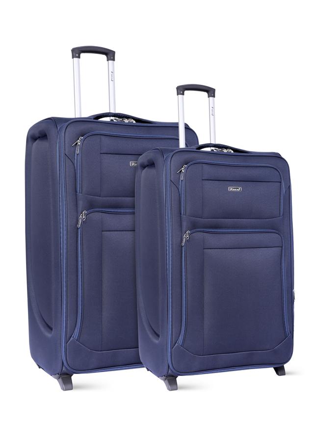 شنطة سفر (حقيبة سفر) عدد 2 – أزرق  PARA JOHN Abraj Soft Trolley Luggage Bags Set - SW1hZ2U6NDYxNTU5
