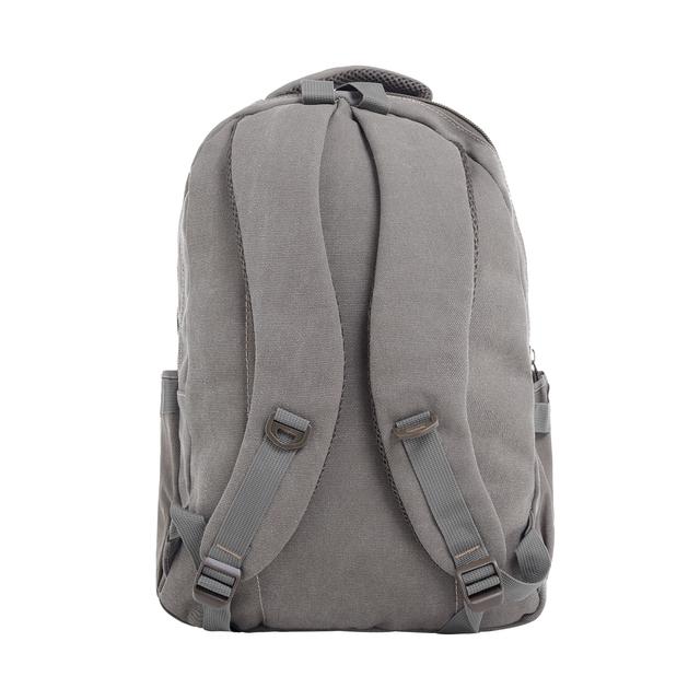 PARA JOHN 18'' Canvas Leather Backpack - Travel Backpack/Rucksack - Casual Daypack College Campus - SW1hZ2U6NDM4NzY4