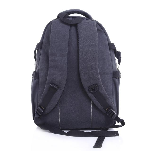 PARA JOHN 20'' Canvas Leather Backpack - Travel Backpack/Rucksack - Casual Daypack College Campus - SW1hZ2U6NDM5MDQy