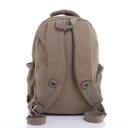 PARA JOHN 20'' Canvas Leather Backpack - Travel Backpack/Rucksack - Casual Daypack College Campus - SW1hZ2U6NDM4ODU3