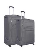 شنطة سفر (حقيبة سفر) عدد 2 – رمادي  PARA JOHN Abraj Soft Trolley Luggage Bags Set - SW1hZ2U6NDYxNTcw