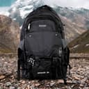 شنطة ظهر للتخييم بسعة 65 ليتر لون أسود Hiking Backpack 65L Mountain Camping Trekking Daypack Gear - PARA JOHN