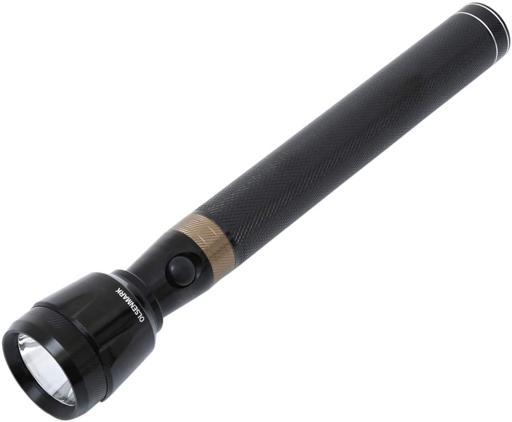 Olsenmark Rechargeable Led Flashlight, 288 Mm - Super Bright Cree- Led Torch Light - Built-In Battery