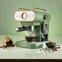 Geepas 3-in-1 Espresso Coffee Maker,1.0L Capacity, GCM41514 - Capsule System, With Thermometer,19 Bar Pump Pressure, Nespresso Compatible, Dolce Gusto Capsule, Coffee Powder Compatible, 2 Years Warranty