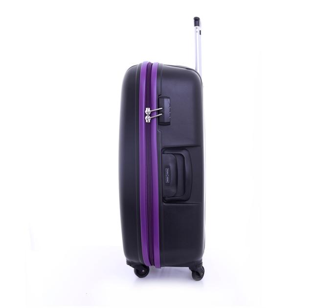 طقم حقائب سفر 3 حقائب مادة PP بعجلات دوارة (20 ، 24 ، 28) بوصة أسود PARA JOHN - Travel Luggage Suitcase Set of 3 -  Trolley Bag, Carry On Hand Cabin Luggage Bag - Lightweight (20 ، 24 ، 28) inch - SW1hZ2U6NDM3Njc2