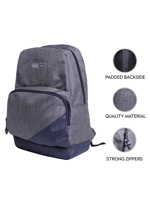 شنطة ظهر متعددة الإستخدامات مقاس 18 – رمادي  PARA JOHN Kids School Rucksack Bag - SW1hZ2U6NDUzMDUz