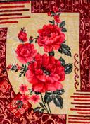 لحاف (بطانية) 200×240 سم PARRY LIFE Cool Floral Bordered Double 2 Ply Embossed Blanket - SW1hZ2U6NDYyMDM1