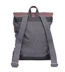 شنطة ظهر جلد لون أسود مقاس 15 بوصة Leather Canvas Backpack - Canvy - SW1hZ2U6NDM5NDkz