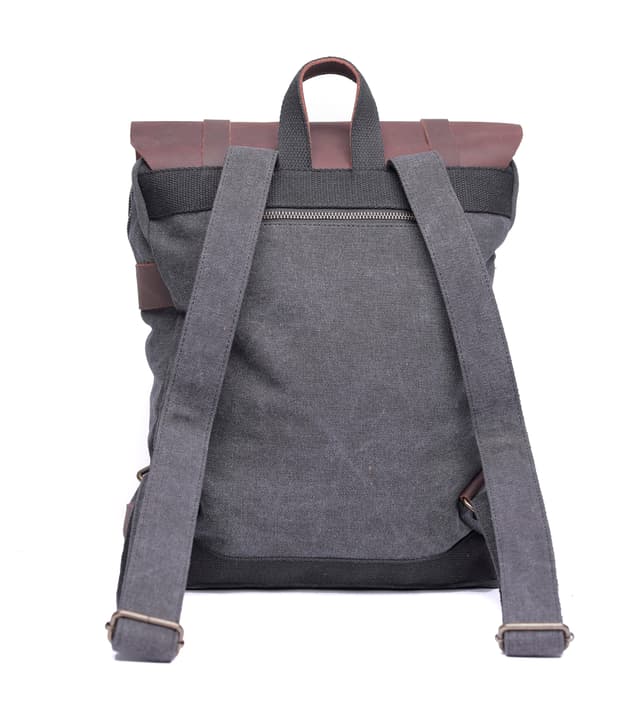 CANVY PARA JOHN Canvy Leather Canvas Backpack - Vintage Rucksack 16Oz" Laptop Bag - Unisex Laptop Bag - 190137