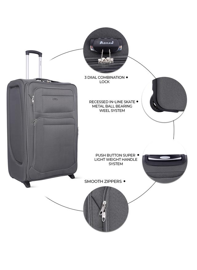 ABRAJ PARA JOHN Abraj 2 Pieces Soft Trolley Luggage Bags Set