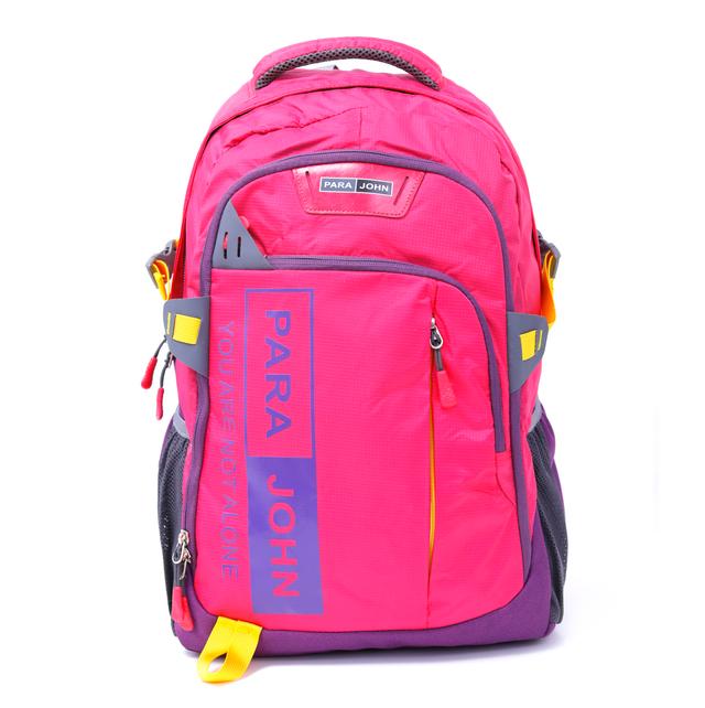 شنطة ظهر متعددة الإستخدامات قياس 19 إنش لون زهري Backpack, 19'' Travel Laptop Backpack Hiking Travel Camping Backpack - PARA JOHN - SW1hZ2U6NDUzNzg0
