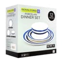 طقم غداء من البورسلان 12 قطعة | Royalford Porcelain Dinner Set