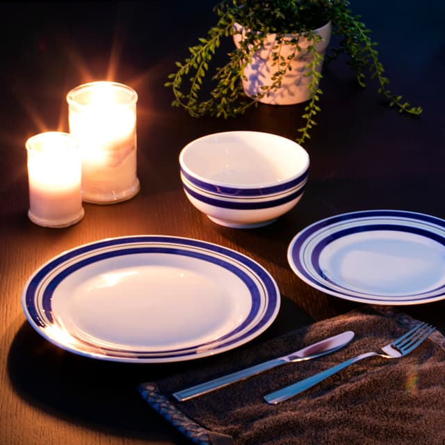 طقم غداء من البورسلان 12 قطعة | Royalford Porcelain Dinner Set