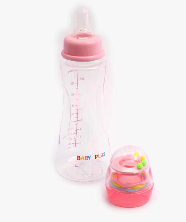 Baby Plus Feeding Bottle - Bpa-Free - Anti-Colic Baby Bottle - 250Ml - Newborn Essentials - Infant - SW1hZ2U6NDQ3ODk4