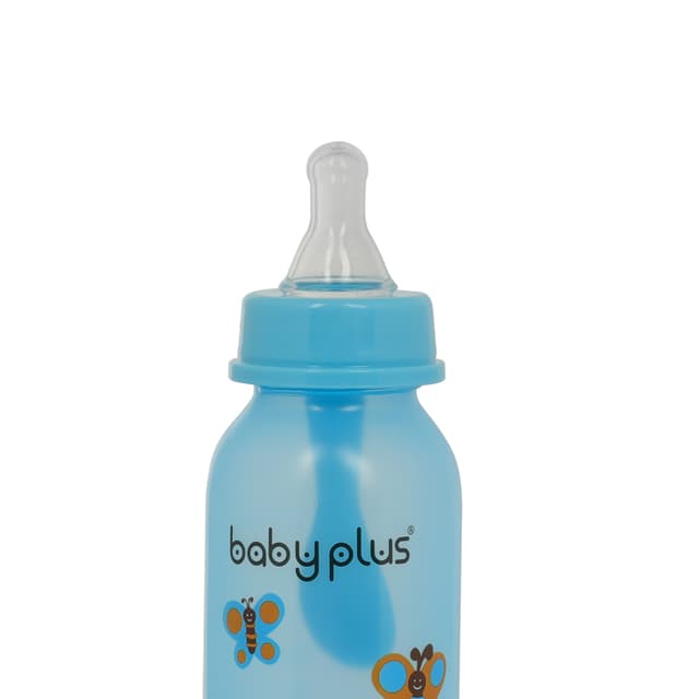Baby Plus 8 OZ CEREAL FEEDER/NIPPLE (BOX=6PCS) BLU