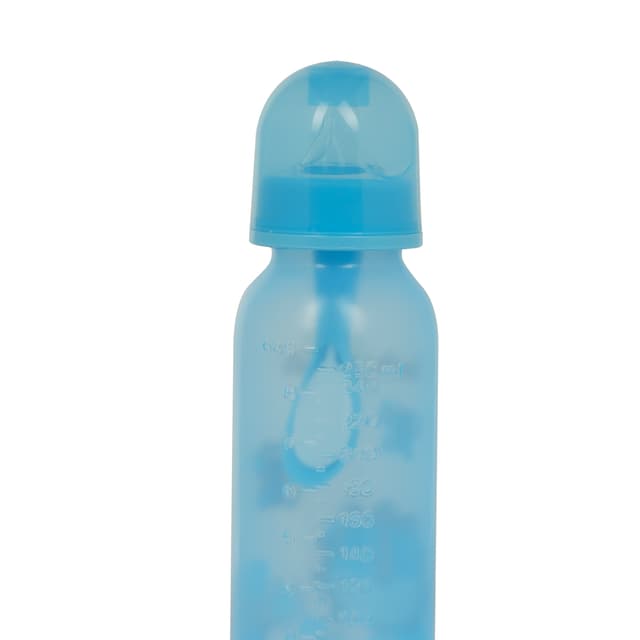 Baby Plus 8 OZ CEREAL FEEDER/NIPPLE (BOX=6PCS) BLU