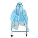 سرير للأطفال هزاز مع ناموسية أزرق Baby Cradle With Swing - Baby Plus