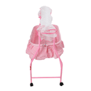 سرير للأطفال هزاز مع ناموسية زهري Baby Cradle With Swing - Baby Plus