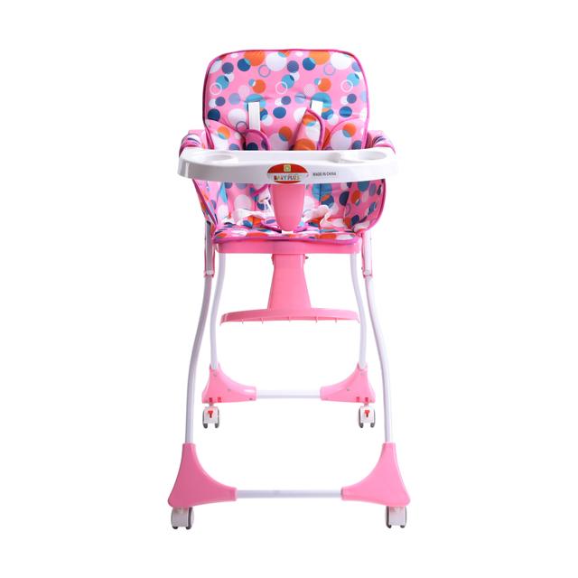 Baby Plus Baby High Chair - Feeding Chair - Adjustable Chair - Safety Chair - Soft Seat - Four Wheel - SW1hZ2U6NDU1MzM1