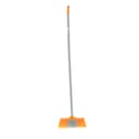 مكنسة لون برتقالي مع مقبض بطول 1.2 متر Delcasa Broom With Pvc Coated Wooden Handle